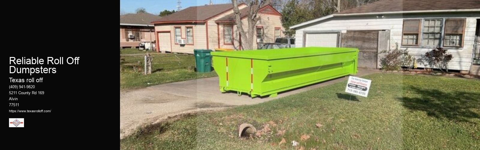 Reliable Roll Off Dumpsters