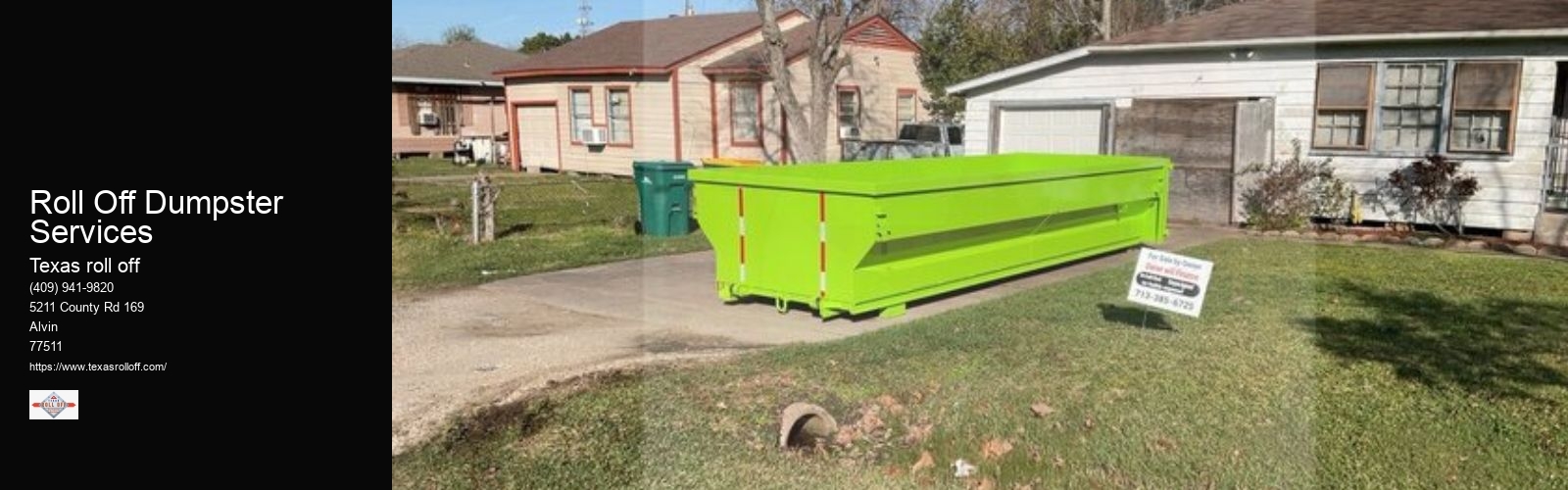 Roll Off Dumpster Services