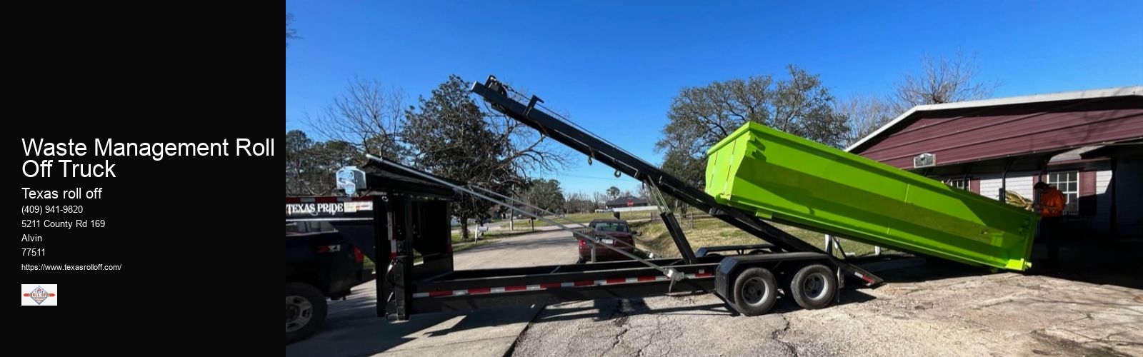 Waste Management Roll Off Truck